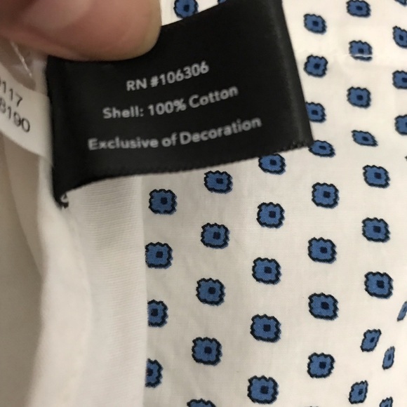 Boston Proper white embroidered jacket top 3D applique beads butterflies Sz XS - Picture 6 of 7